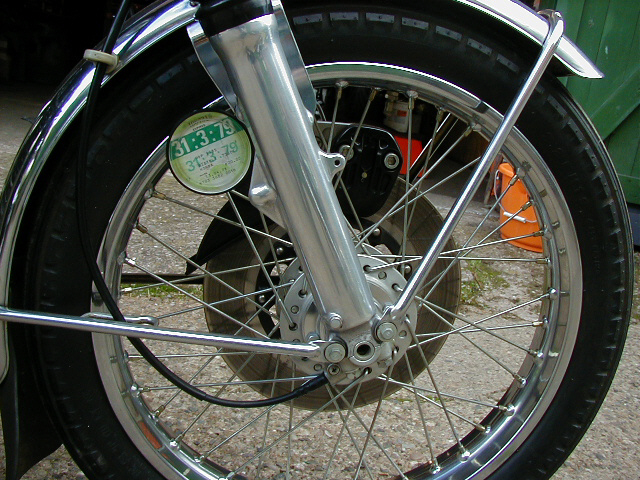 1978 Honda CB750K6 - front wheel