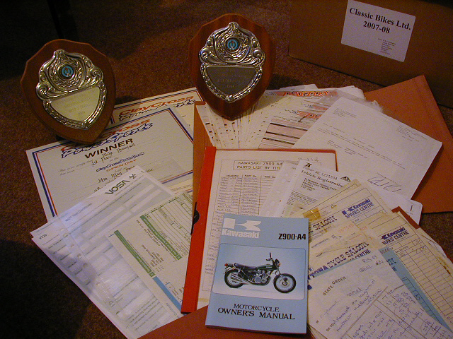 Documents, hand book and awards